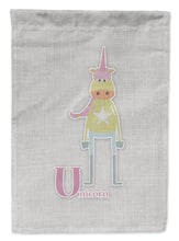 Load image into Gallery viewer, Alphabet U for Unicorn Garden Flag - Outdoor Decorative Yard Flag BB5746GF