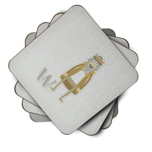 Load image into Gallery viewer, Alphabet W for Wolf Foam Coaster  BB5748FC