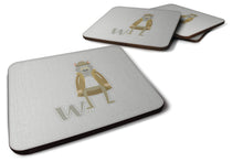 Load image into Gallery viewer, Alphabet W for Wolf Foam Coaster  BB5748FC