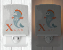 Load image into Gallery viewer, Alphabet X for Xray Fish Ceramic Night Light BB5749CNL