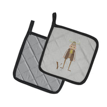 Load image into Gallery viewer, Alphabet Y for Yak Pot Holders - Set of 2 - Heat-Resistant Kitchen Essentials BB5750PTHD