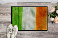 Load image into Gallery viewer, Irish Flag on Wood Doormat - 18x27 Decorative Floor Mat – Indoor/Outdoor Rug with Artistic Flair BB5753MAT