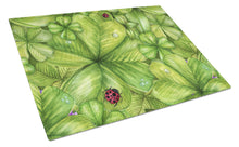 Load image into Gallery viewer, Shamrocks and Lady bugs Glass Cutting Boards – Durable, Decorative Kitchen Art Large BB5754LCB