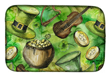 Load image into Gallery viewer, Luck of the Irish Dish Drying Mat – Absorbent, Artistic Kitchen Essentials BB5755DDM