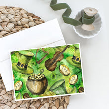Load image into Gallery viewer, Luck of the Irish Greeting Cards -  Blank Note Cards – 8-Pack of Artist-Designed Cards with Envelopes