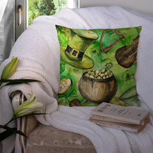 Load image into Gallery viewer, Luck of the Irish Throw Pillow - 14x14 Decorative Pillow – Art for Your Home &amp; Patio BB5755PW1414