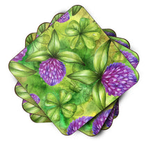 Load image into Gallery viewer, Shamrocks in Bloom Foam Coaster  BB5756FC