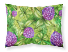 Load image into Gallery viewer, Shamrocks in Bloom Fabric Standard Pillowcase – Artistic Decorative Front, White Back BB5756PILLOWCASE
