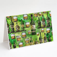 Load image into Gallery viewer, Irish Whiskey Greeting Cards -  Blank Note Cards – 8-Pack of Artist-Designed Cards with Envelopes