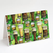 Load image into Gallery viewer, Irish Beers Greeting Cards -  Blank Note Cards – 8-Pack of Artist-Designed Cards with Envelopes