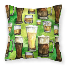 Load image into Gallery viewer, Irish Beers Fabric Decorative Pillow BB5758PW1818
