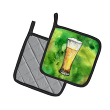 Load image into Gallery viewer, Irish Beer Tall Pot Holders - Set of 2 - Heat-Resistant Kitchen Essentials BB5759PTHD