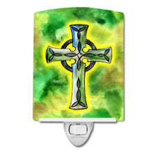 Load image into Gallery viewer, Irish Celtic Cross Ceramic Night Light BB5764CNL