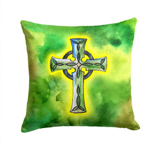 Load image into Gallery viewer, Irish Celtic Cross Throw Pillow - 14x14 Decorative Pillow – Art for Your Home &amp; Patio BB5764PW1414