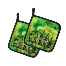 Load image into Gallery viewer, Irish Whiskey Bottle Pot Holders - Set of 2 - Heat-Resistant Kitchen Essentials BB5765PTHD