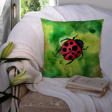 Load image into Gallery viewer, Irish Lady Bug Throw Pillow - 14x14 Decorative Pillow – Art for Your Home &amp; Patio BB5770PW1414