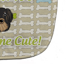 Load image into Gallery viewer, Too Cute Longhair Black and Tan Dachshund Baby Bib BB5782BIB