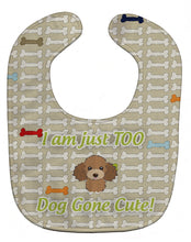 Load image into Gallery viewer, Too Cute Chocolate Brown Poodle Baby Bib BB5825BIB