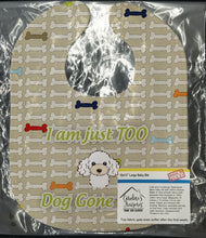 Load image into Gallery viewer, Too Cute White Poodle Baby Bib BB5826BIB