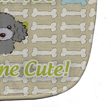 Load image into Gallery viewer, Too Cute Silver Gray Poodle Baby Bib BB5828BIB