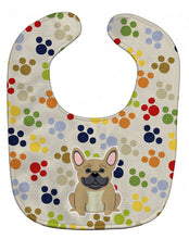 Load image into Gallery viewer, Pawprints French Bulldog Cream Baby Bib BB5839BIB