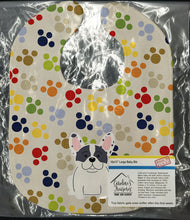 Load image into Gallery viewer, Pawprints French Bulldog Piebald Baby Bib BB5840BIB
