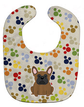 Load image into Gallery viewer, Pawprints French Bulldog Brown Baby Bib BB5842BIB