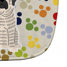 Load image into Gallery viewer, Pawprints Mastiff Brindle White Baby Bib BB5845BIB