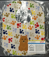 Load image into Gallery viewer, Pawprints Norwich Terrier Baby Bib BB5849BIB