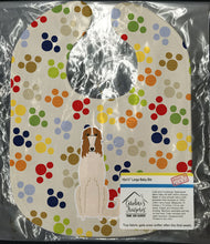 Load image into Gallery viewer, Pawprints Borzoi Baby Bib BB5852BIB