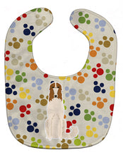 Load image into Gallery viewer, Pawprints Borzoi Baby Bib BB5852BIB