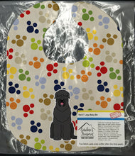 Load image into Gallery viewer, Pawprints Black Russian Terrier Baby Bib BB5855BIB