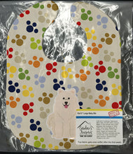 Load image into Gallery viewer, Pawprints Samoyed Baby Bib BB5859BIB
