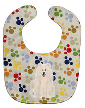 Load image into Gallery viewer, Pawprints Samoyed Baby Bib BB5859BIB