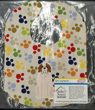 Load image into Gallery viewer, Pawprints Saint Bernard Baby Bib BB5864BIB