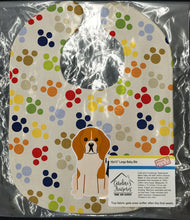 Load image into Gallery viewer, Pawprints Beagle Tricolor Baby Bib BB5869BIB