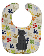 Load image into Gallery viewer, Pawprints Black Labrador Baby Bib BB5886BIB