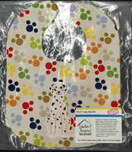 Load image into Gallery viewer, Pawprints Dalmatian Baby Bib BB5926BIB