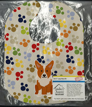 Load image into Gallery viewer, Pawprints Corgi Baby Bib BB5929BIB