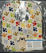 Load image into Gallery viewer, Pawprints Pekingnese Cream Baby Bib BB5935BIB