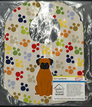 Load image into Gallery viewer, Pawprints Fawn Boxer Baby Bib BB5944BIB