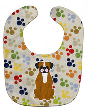 Load image into Gallery viewer, Pawprints Flashy Fawn Boxer Baby Bib BB5945BIB