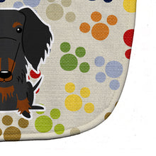 Load image into Gallery viewer, Pawprints Wire Haired Dachshund Black Tan Baby Bib BB5956BIB