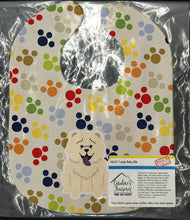 Load image into Gallery viewer, Pawprints Chow Chow White Baby Bib BB5969BIB