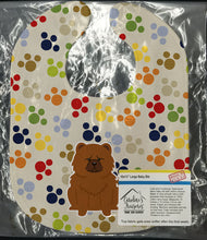 Load image into Gallery viewer, Pawprints Chow Chow Red Baby Bib BB5971BIB