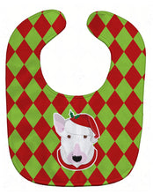 Load image into Gallery viewer, Christmas Bull Terrier Baby Bib BB5976BIB