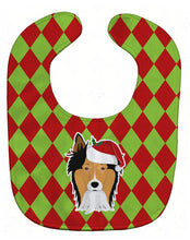 Load image into Gallery viewer, Christmas Collie Baby Bib BB5980BIB