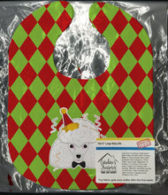 Load image into Gallery viewer, Christmas White Poodle Baby Bib BB5995BIB