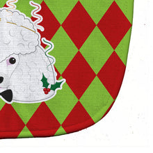Load image into Gallery viewer, Christmas White Poodle Baby Bib BB5995BIB