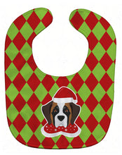 Load image into Gallery viewer, Christmas Saint Bernard Baby Bib BB5998BIB